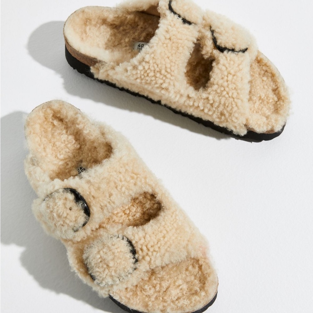 Arizona Teddy Shearling Birkenstock Sandals
